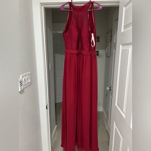 Burgundy Bridesmaid dress